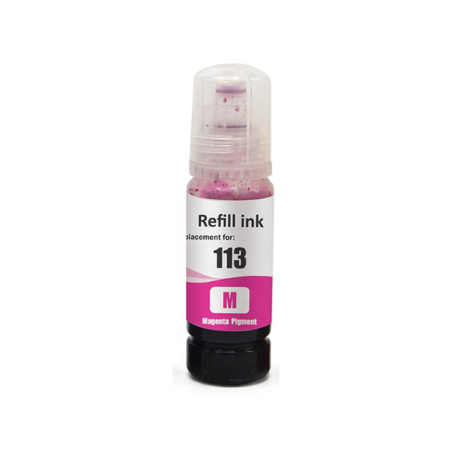 BOTTIGLIA INCHIOSTRO COMPATIBILE EPSON ECOTANK 113 MAGENTA C13T06B340 ECOTANK ET-16150 ET-16680