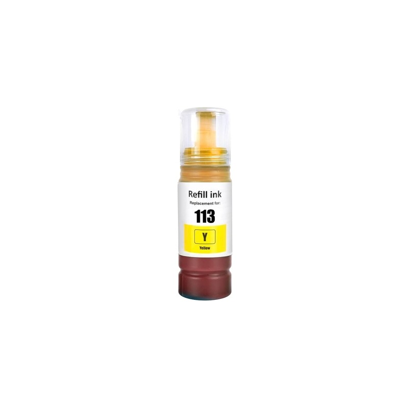 BOTTIGLIA INCHIOSTRO COMPATIBILE EPSON ECOTANK 113 GIALLO C13T06B440 ECOTANK ET-16150 ET-16680