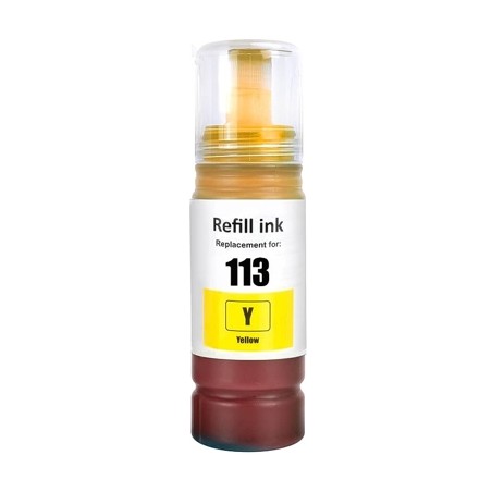 BOTTIGLIA INCHIOSTRO COMPATIBILE EPSON ECOTANK 113 GIALLO C13T06B440 ECOTANK ET-16150 ET-16680