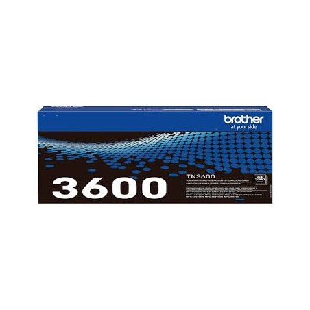 TONER ORIGINALE BROTHER TN3600 TN-3600 HL-L5210DN 3K NERO