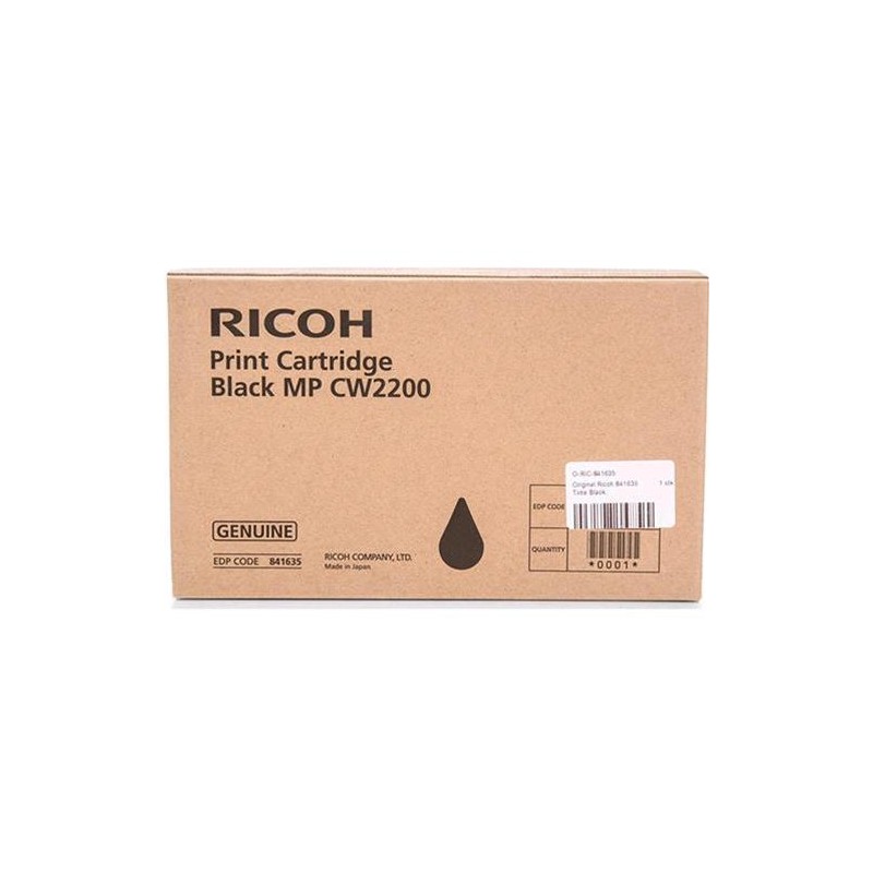 TONER ORIGINALE RICOH 841635 MP CW2200SP NERO 200ML MP CW2200BK