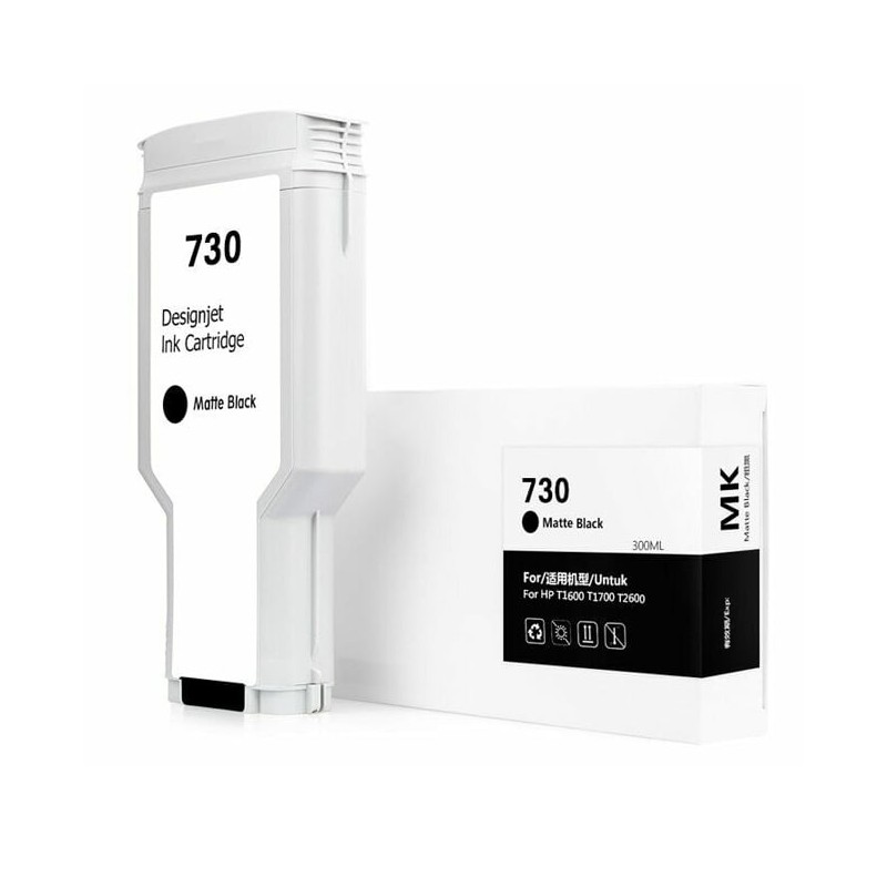 CARTUCCIA INCHIOSTRO COMPATIBILE HP 730 P2V71A NERO MATE DesignJet T1600