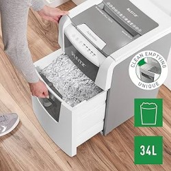 Distruggidocumenti automatico Leitz IQ 100 Autofeed P4 Distrugge 100 fogli Cestino da 34 litri 80110000