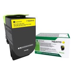 TONER ORIGINALE LEXMARK 71B2HY0 GIALLO CS417 CX517 3.5K