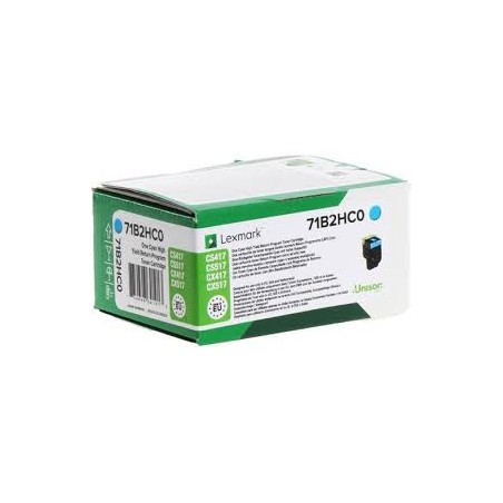 TONER ORIGINALE LEXMARK 71B2HC0 CIANO CS417 CX517 3,5K
