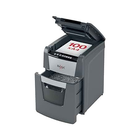 Distruggidocumenti automatico Rexel Optimum Autofeed 100X 2020100XEU con taglio a particelle 34 litri