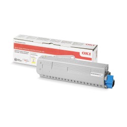 TONER ORIGINALE OKI 47095701 C824 C834 C844 GIALLO 5k