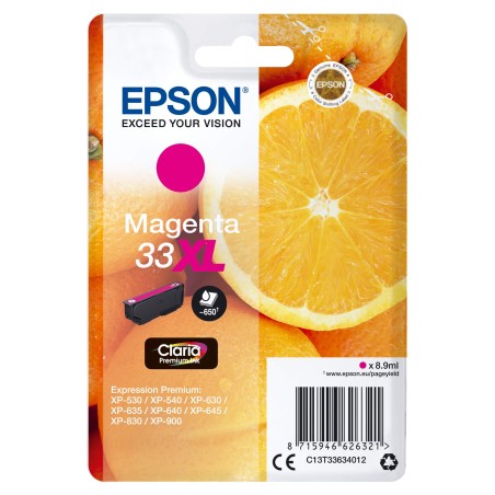 CARTUCCIA ORIGINALE EPSON C13T33634010 T3363 33XL MAGENTA C13T33634012