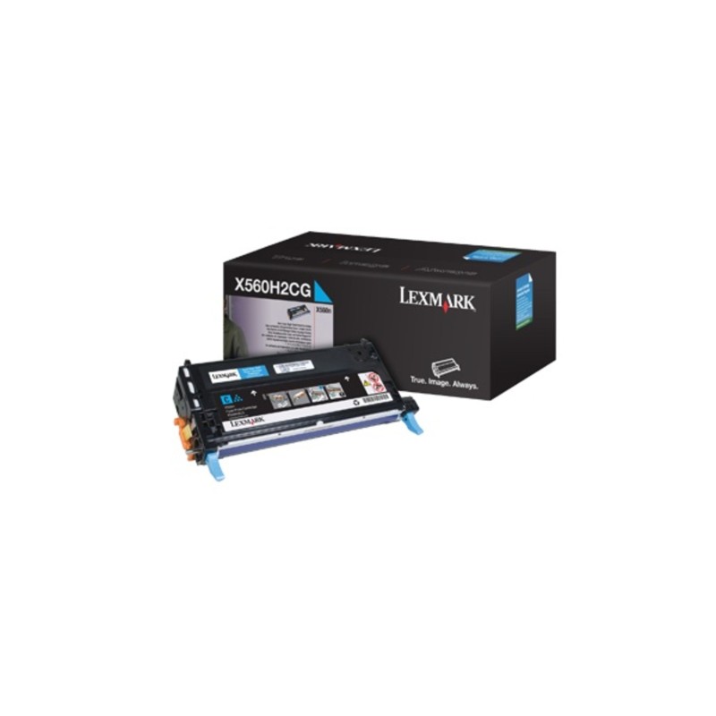 TONER ORIGINALE LEXMARK X 560DN X560H2CG CIANO 10K