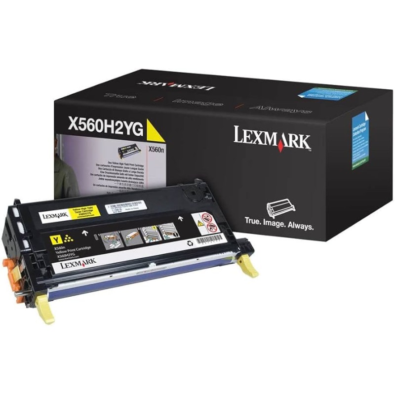 TONER ORIGINALE LEXMARK X560DN X560H2YG GIALLO 10K