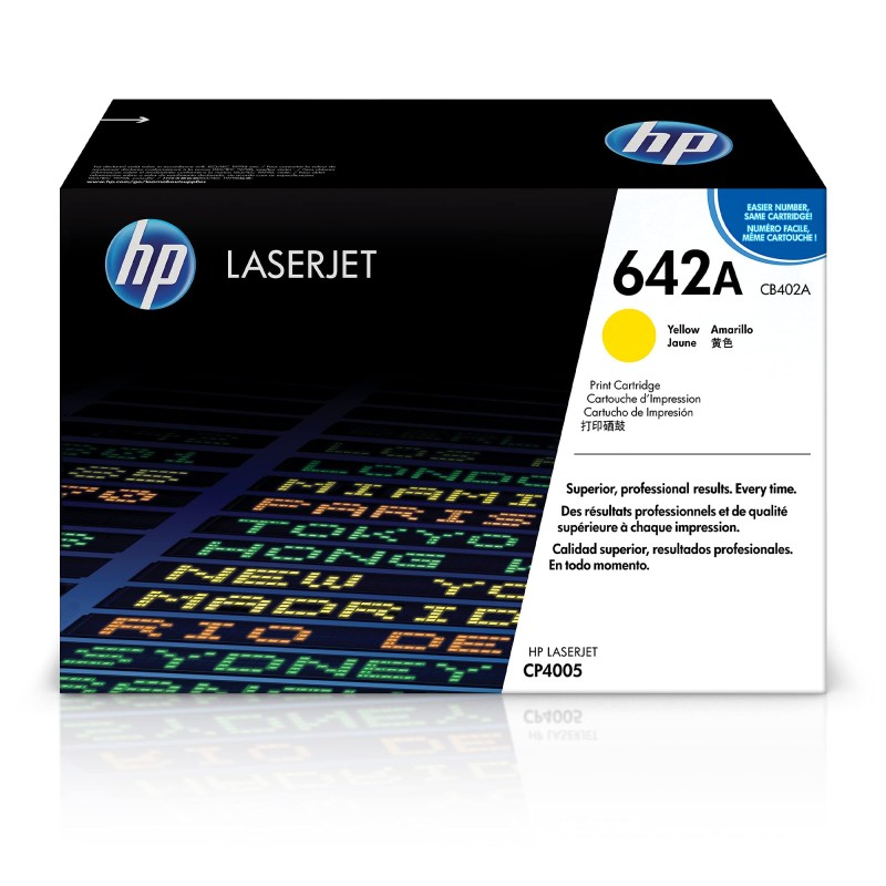 TONER ORIGINALE HP Color Laserjet CP 4005 CB402A GIALLO 642A