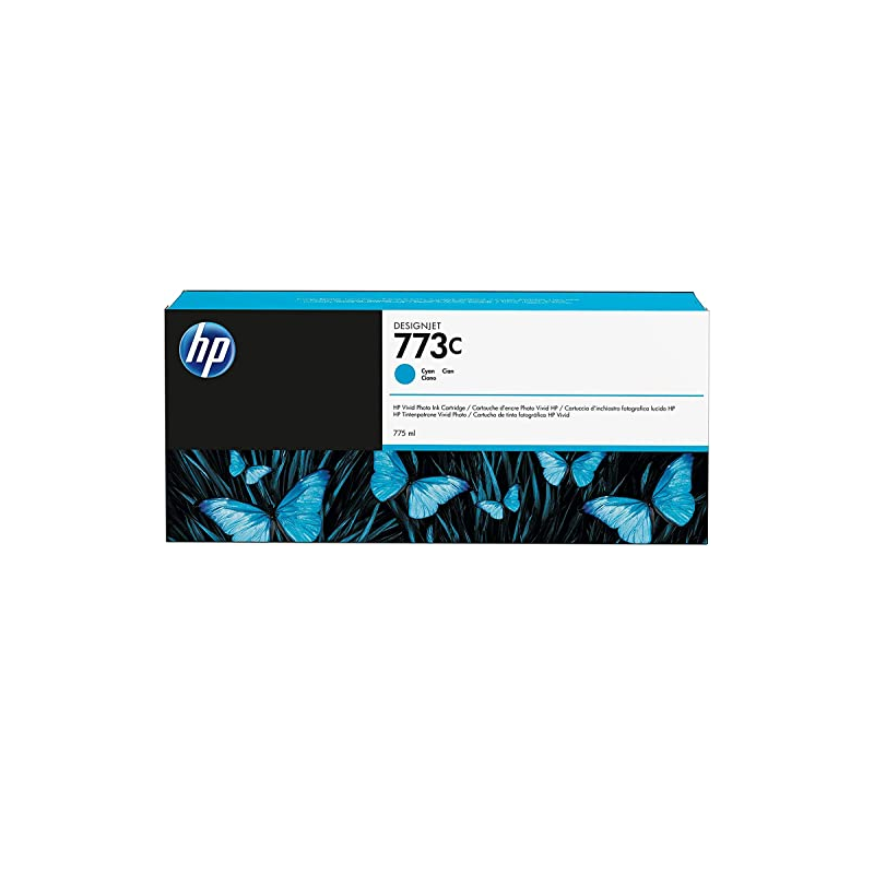 CARTUCCIA INCHIOSTRO ORIGINALE HP 773C C1Q42A CIANO DESIGNJET Z6600 Z6800