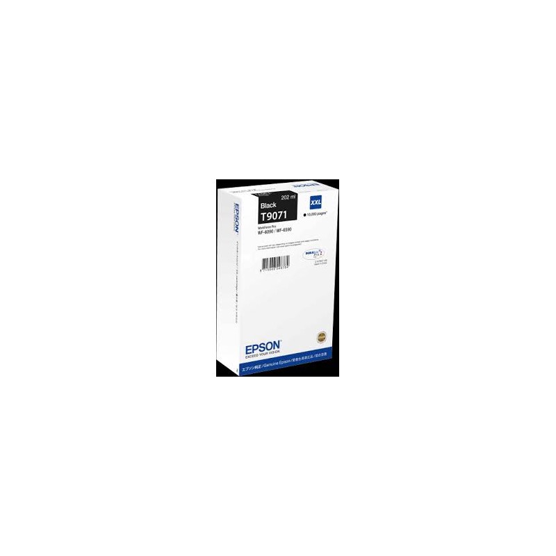 CARTUCCIA ORIGINALE EPSON T9071 C13T907140 NERO Workforce Pro WF-6090 WF-6590 10K