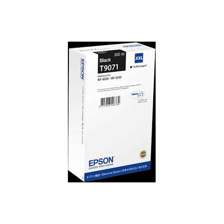 CARTUCCIA ORIGINALE EPSON T9071 C13T907140 NERO Workforce Pro WF-6090 WF-6590 10K