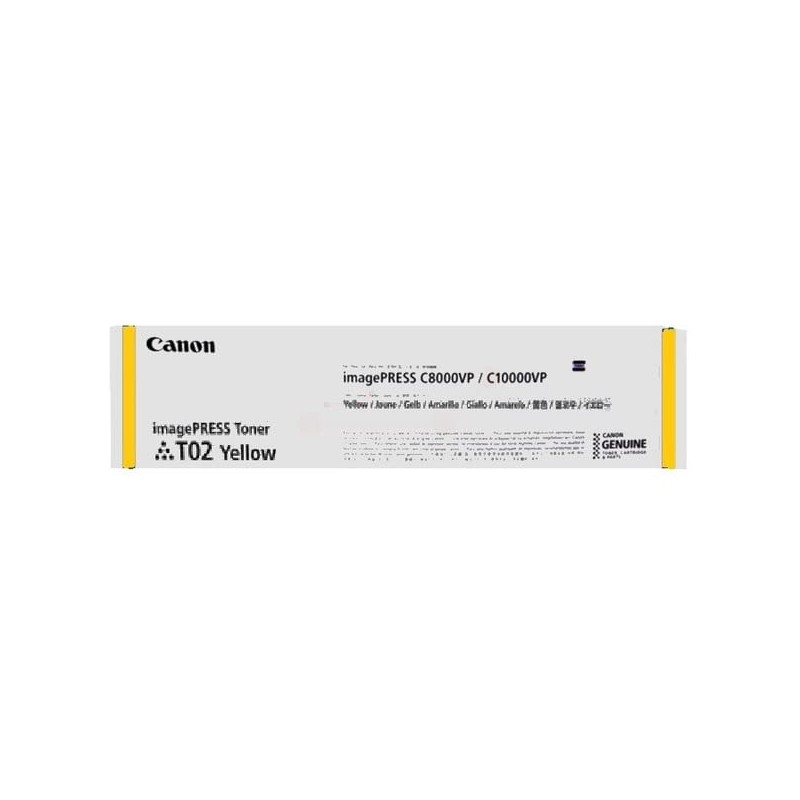 TONER ORIGINALE CANON T2 8532B001 GIALLO IMAGEPRESS C10000 C8000 43K