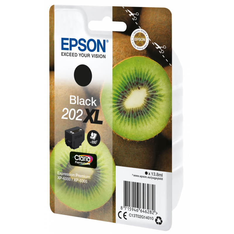 CARTUCCIA ORIGINALE EPSON T202XL C13T02G14010 T202XL NERO Expression Premium XP-6000