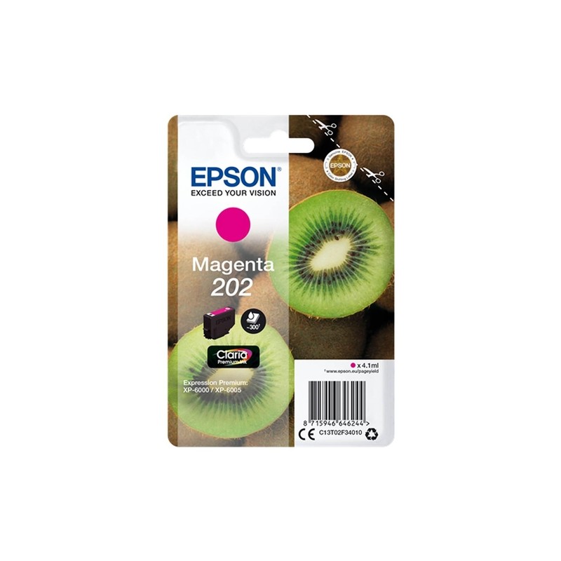 CARTUCCIA ORIGINALE EPSON C13T02F34010 202 MAGENTA Expression Premium XP-6000