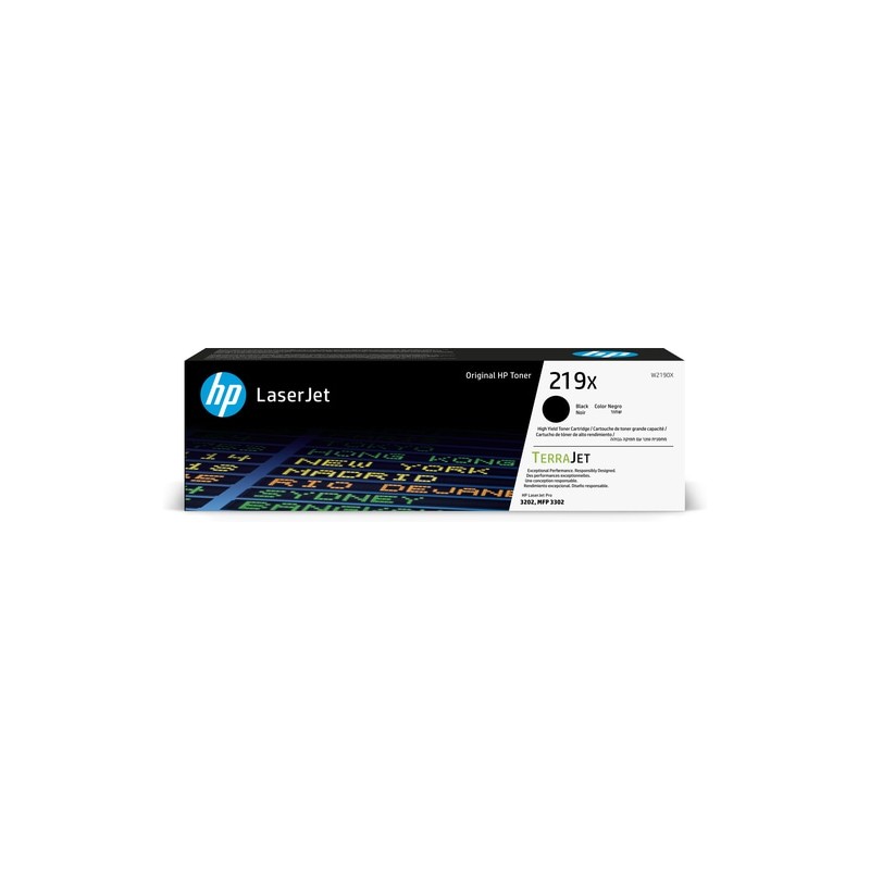 TONER ORIGINALE HP W2190X 219X NERO LASERJET COLORE PRO 3202 3302sdw