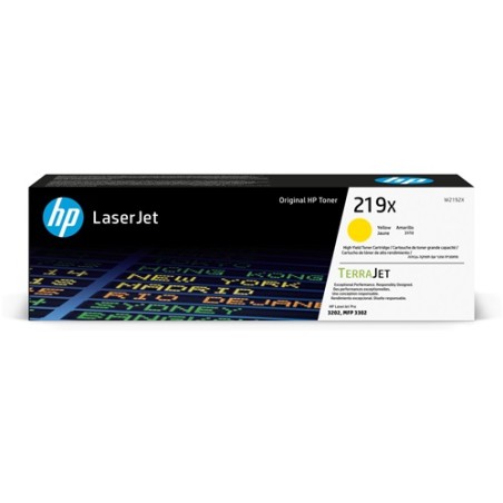 TONER ORIGINALE HP W2192X 219X GIALLO LASERJET COLORE PRO 3202 3302sdw