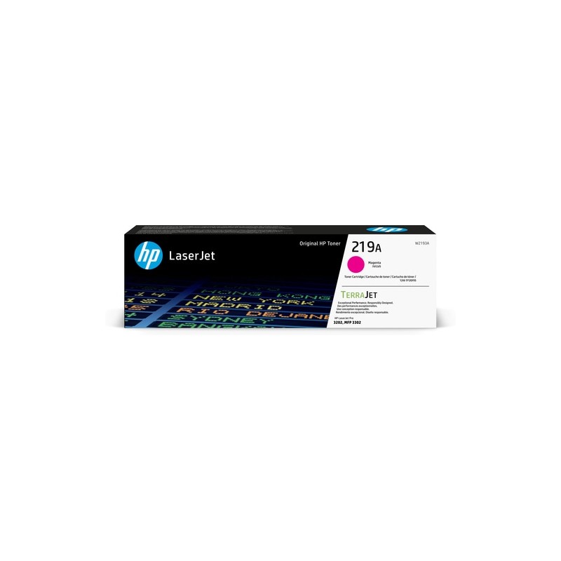TONER ORIGINALE HP W2193A 219A MAGENTA LASERJET COLORE PRO 3202 3302sdw