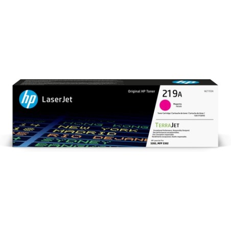 TONER ORIGINALE HP W2193A 219A MAGENTA LASERJET COLORE PRO 3202 3302sdw