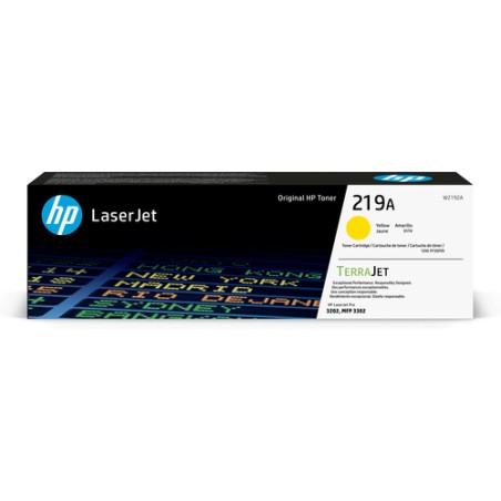 TONER ORIGINALE HP W2192A 219A GIALLO LASERJET COLORE PRO 3202 3302sdw