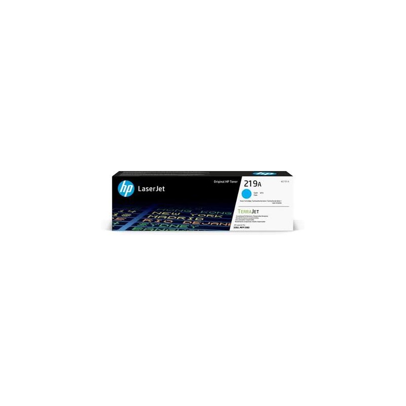 TONER ORIGINALE HP W2191A 219A CIANO LASERJET COLORE PRO 3202 3302sdw