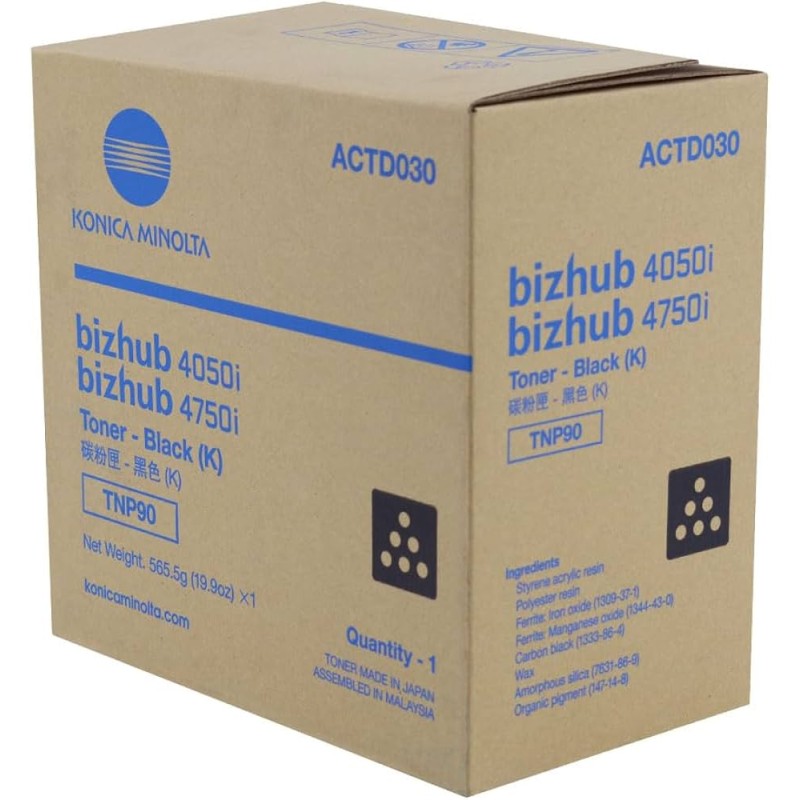TONER ORIGINALE KONICA MINOLTA ACTD050 TNP90 NERO BIZHUB 4050I 4750I