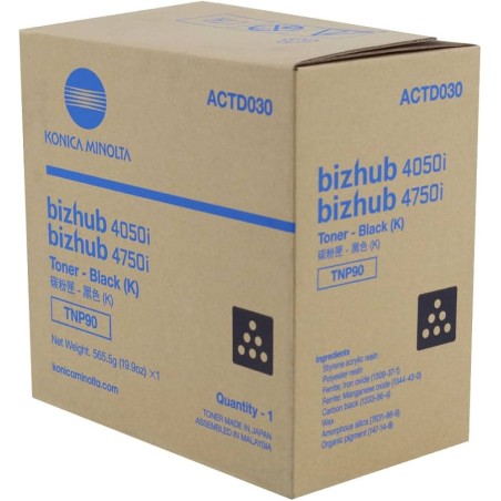TONER ORIGINALE KONICA MINOLTA ACTD050 TNP90 NERO BIZHUB 4050I 4750I
