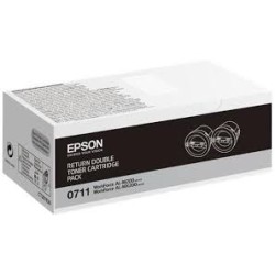 BIPACK TONER ORIGINALE EPSON C13S050711 NERO WorkForce AL-M200 AL-MX200DNF