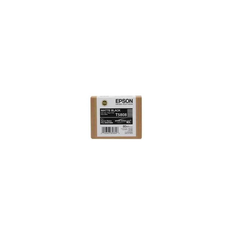 CARTUCCIA ORIGINALE EPSON STYLUS PRO 3800 C13T580800 T5808 NERO