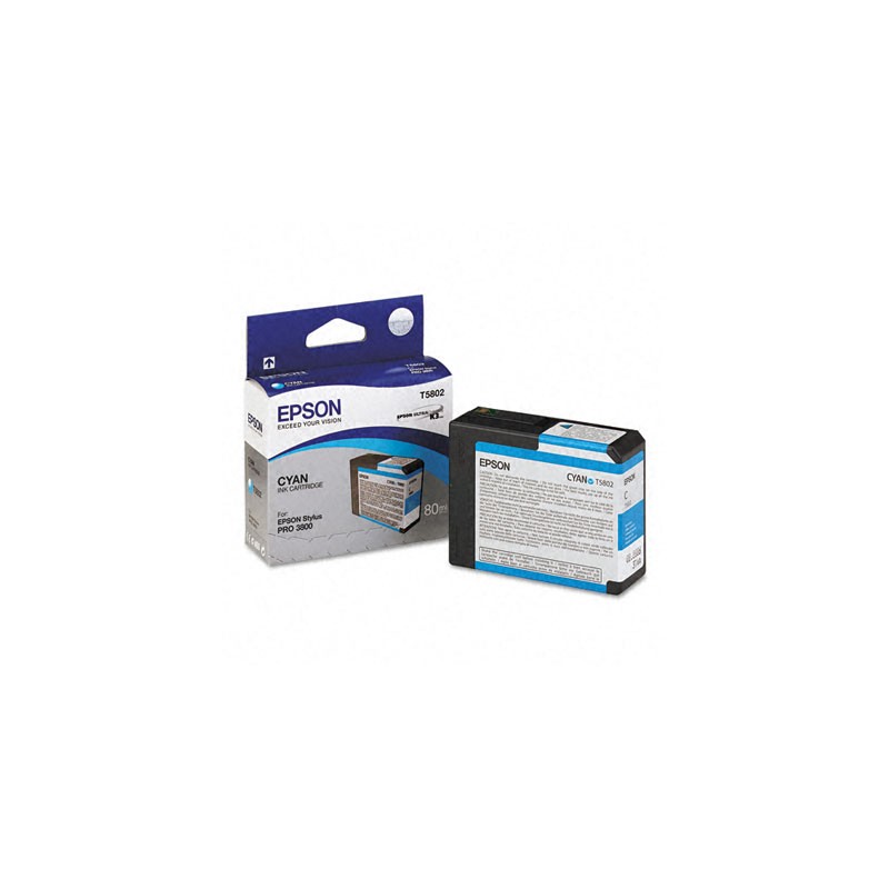 CARTUCCIA ORIGINALE EPSON STYLUS Pro 3800 C13T580200 T5802 CIANO