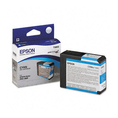 CARTUCCIA ORIGINALE EPSON STYLUS Pro 3800 C13T580200 T5802 CIANO