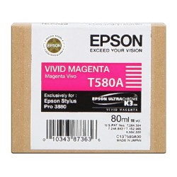 CARTUCCIA ORIGINALE EPSON STYLUS Pro 3800 C13T580A00 T580A MAGENTA