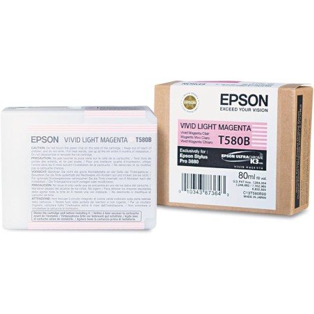 CARTUCCIA ORIGINALE EPSON STYLUS Pro 3800 C13T580B00 T580B PHOTO MAGENTA