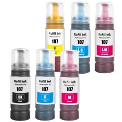 INCHIOSTRO COMPATIBILE EPSON 107 107M C13T09B340 MAGENTA EcoTank ET-18100