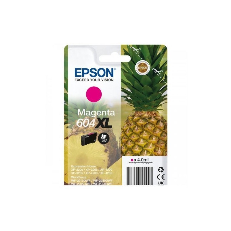 CARTUCCIA INCHIOSTRO ORIGINALE EPSON 604 C13T10G34010 MAGENTA XP-2200