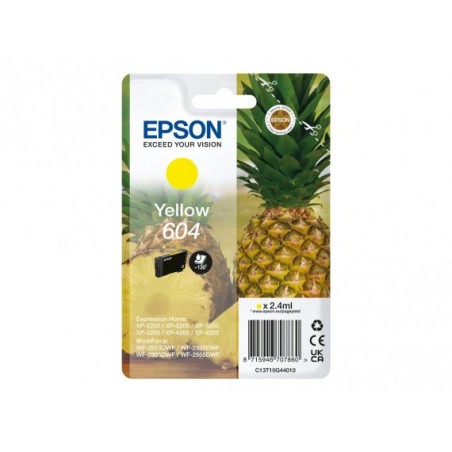 CARTUCCIA INCHIOSTRO ORIGINALE EPSON 604 C13T10G44010 GIALLO XP-2200