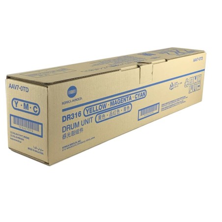 GRUPPO TAMBURO ORIGINALE KONICA MINOLTA AAV70TD DR316CMY COLORE 250I C300I C360I