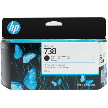CARTUCCIA ORIGINALE HP NERO 498N4A 738 DesignJet T850 T950 36-Zoll 130ml