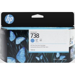 CARTUCCIA ORIGINALE HP CIANO 498N5A 738 DesignJet T850 T950 36-Zoll 130ml