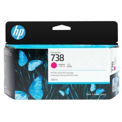 CARTUCCIA ORIGINALE HP MAGENTA 498N6A 738 DesignJet T850 T950 36-Zoll 130ml