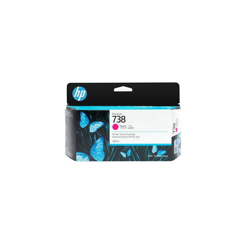 CARTUCCIA ORIGINALE HP MAGENTA 498N6A 738 DesignJet T850 T950 36-Zoll 130ml