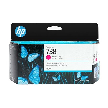 CARTUCCIA ORIGINALE HP MAGENTA 498N6A 738 DesignJet T850 T950 36-Zoll 130ml