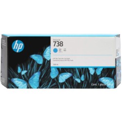 CARTUCCIA ORIGINALE HP CIANO 676M6A 738 DesignJet T850 T950 36-Zoll 300ml