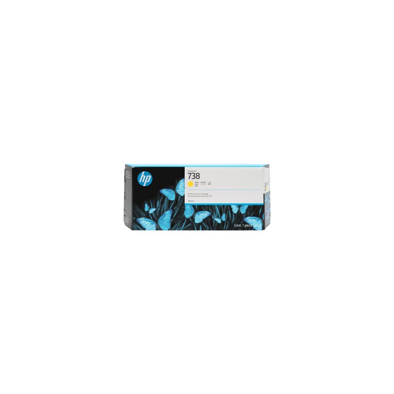 CARTUCCIA ORIGINALE HP GIALLO 676M8A 738 DesignJet T850 T950 36-Zoll 300ml