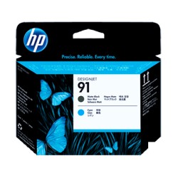 TESTINA DI STAMPA ORIGINALE HP 91 NERO OPACO CIANO C9460A DesignJet Z6100