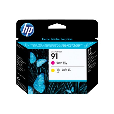 TESTINA DI STAMPA ORIGINALE HP 91 MAGENTA GIALLO C9461A DesignJet Z6100