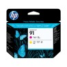 TESTINA DI STAMPA ORIGINALE HP 91 MAGENTA GIALLO C9461A DesignJet Z6100
