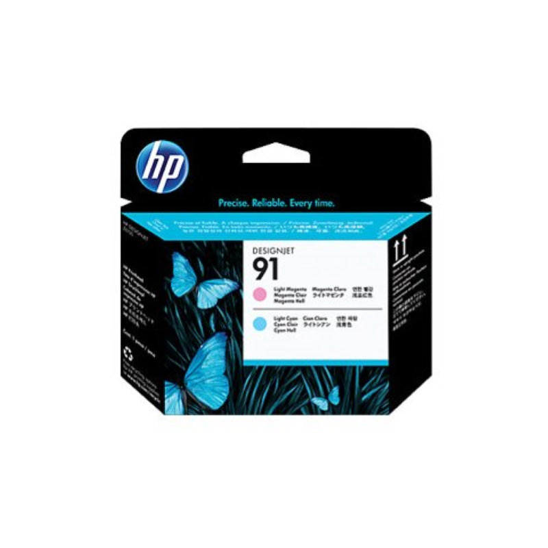 TESTINA DI STAMPA ORIGINALE HP 91 MAGENTA CHIARO CIANO CHIARO C9462A DesignJet Z6100
